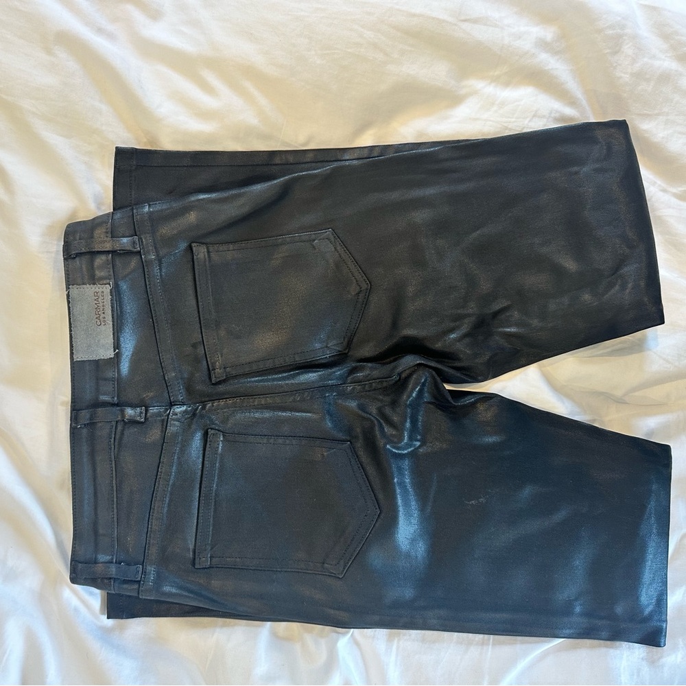 Shiny Black Carmar denim size 26
